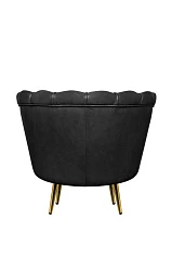 Низкое кресло ракушка Pearl Black V2 в интернет-магазине