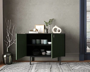 красивые Комод с двумя дверками "Emerson" арт EM02/green/L в интернет-магазине