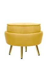 красивые Пуф Pearl Adorn Yellow