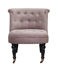 Низкое кресло Aviana Taupe Velvet в интерьере