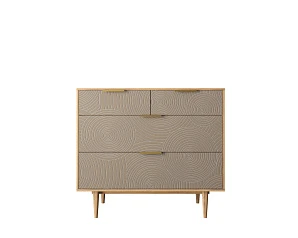фото Комод с четыремя ящиками "Line" R22/beige в интерьере