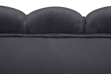 купить стильный Трехместный диван ракушка для гостиниц Pearl Triple Black в интернет-магазине