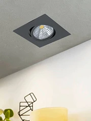 купить 98611 Светодиодный встраиваемый светильник SALICETO димм. с рег-кой, 6W(LED), 88х88, 380lm, 3000K, алю в интернет-магазине