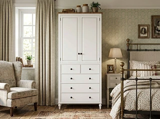 купить красивый Шкаф двухстворчатый "Одри (Odri)" с 5 ящиками арт od2127KR5 в интернет-магазине