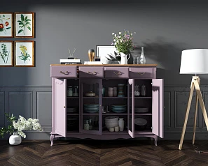 купить красивый Комод-витрина Leontina Lavanda арт ST9363L