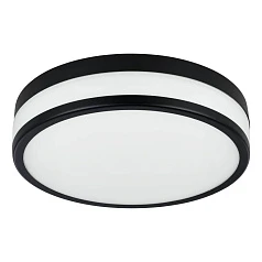 купить стильные 900846 Настенно-потолочный светильник LED PALERMO, 3X5,7W (LED), 3000K, 2100lm, IP44, H75, ?300, сталь, черный / матовое стекло, белый
