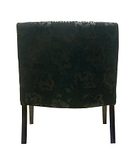 Мягкое полукресло с подлокотниками Suza Black в интерьере