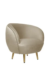 Мягкое кресло Small Benee Taupe в интерьере