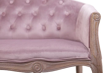 красивый Двухместный дизайнерский диван Kandy Double Pink Velvet