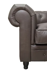 заказать Диван из коричневой кожи Chesterfield Brown Leather 2S