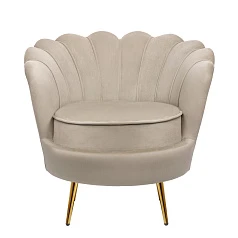 красивое Низкое кресло ракушка Pearl Taupe на заказ