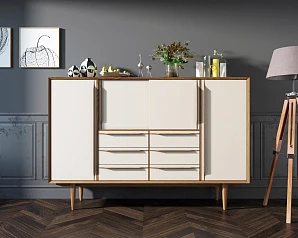 купить стильные Большой комод "Bruni white" арт BR09WH