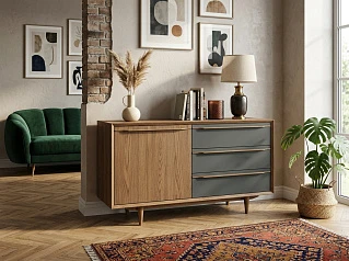 заказать Комод "Бруни (Bruni)" с ящиками и дверкой арт BR-02/7005