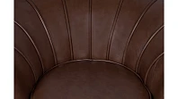 заказать Низкое кресло ракушка Pearl Brown V2 на черных ножках
