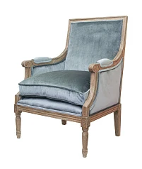 красивое Классическое кресло Coolman Grey Velvet в интернет-магазине