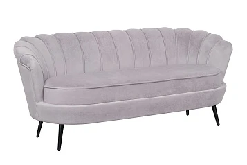 заказать Дизайнерский диван для гостиниц Pearl Triple Grey на черных ножках