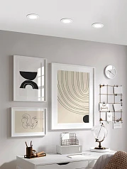 стильные 99135 Светодиодный комплект встраиваемых светильников FUEVA 5, 3х2,7W (LED), ?86, ET26, 3х300lm, 3000K, ст