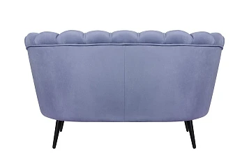 купить Диван ракушка Pearl Double Blue на черных ножках