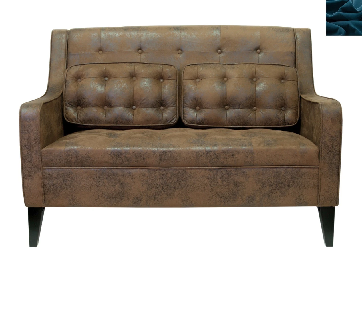 купить Прямой двухместный диван Hublon цвет синий