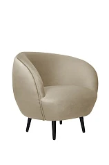 фото Мягкое кресло Small Benee Taupe на черных ножках