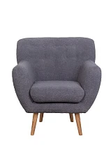 фото Низкое кресло Fuller Grey Boucle в интерьере