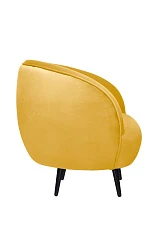 Мягкое кресло Small Benee Yellow на черных ножках