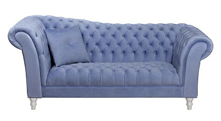 купить красивые Двухместный диван Lina Blue-W синий в интернет-магазине