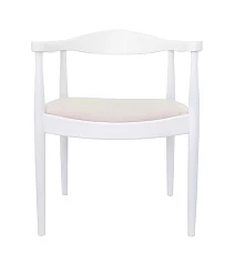 Мягкий стул с подлокотниками Carlo White в интерьере