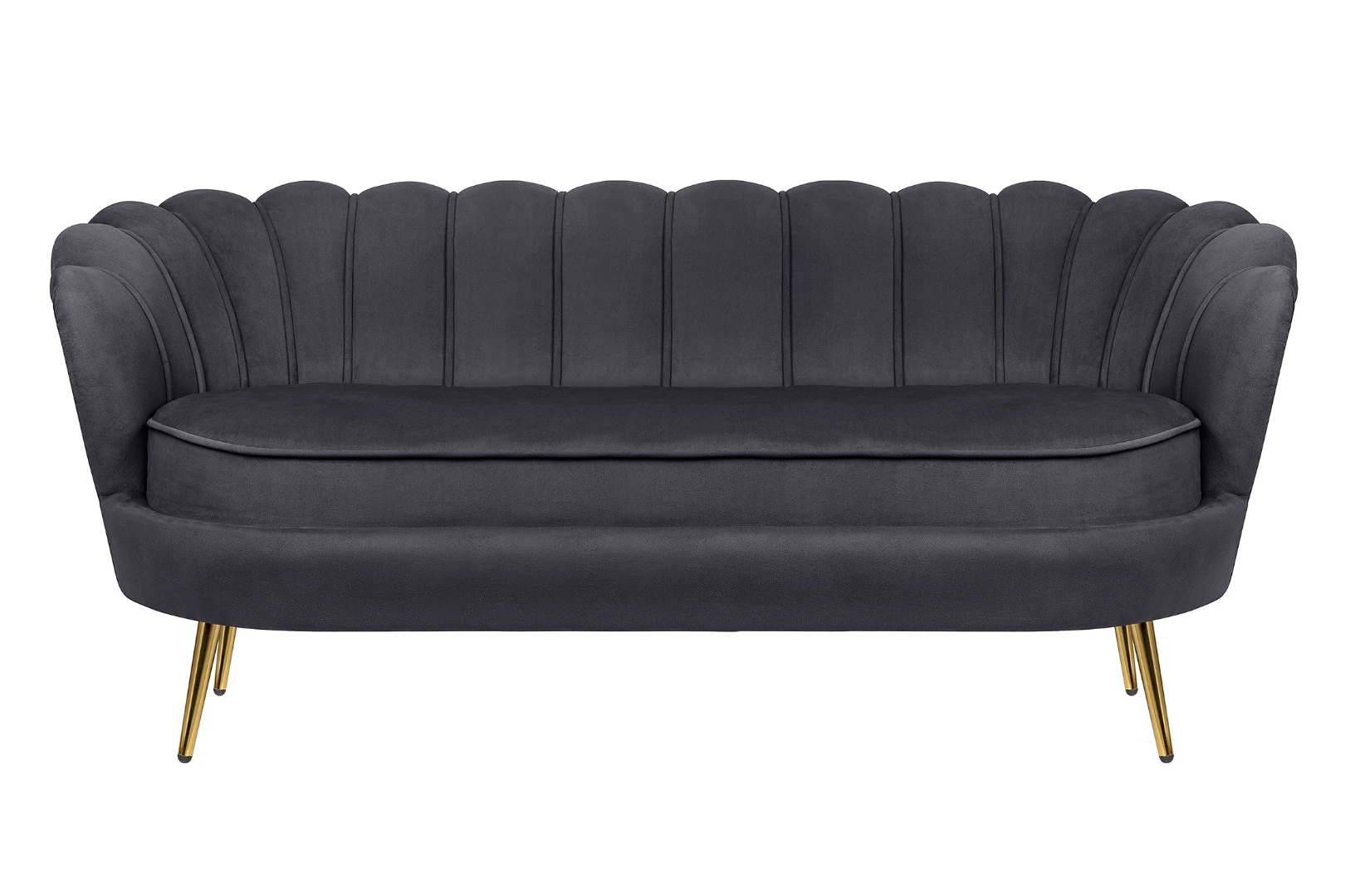 стильный Трехместный диван ракушка для гостиниц Pearl Triple Black