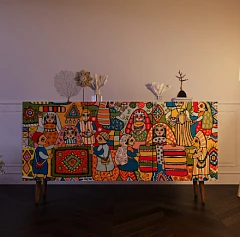 Комод "Berber" с ящиками 1 принт арт BB14/Print_01