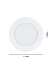 купить 64599 Светодиодный встраиваемый светильник FUEVA 1 PRO, 5,5W(LED)