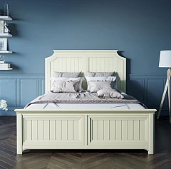 Бежевая кровать "Olivia" 160х200 арт GA3001/16C на заказ