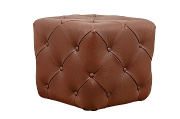 Дизайнерский пуф Amrit Light Brown Leather в интернет-магазине