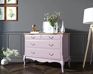 купить красивый Комод «Leontina Lavanda» на 4 ящика арт ST9315L