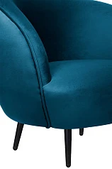 Мягкое кресло Small Benee Izumrud на черных ножках