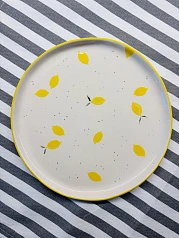 Тарелка "Лимонная" диаметр 19см