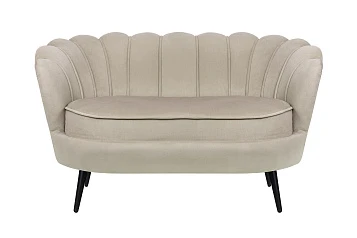 фото Дизайнерский диван Pearl Double Taupe на черных ножках