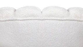 купить красивое Низкое кресло ракушка Pearl цвет белый в интернет-магазине