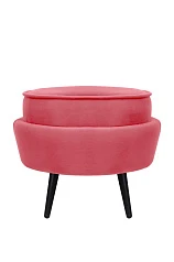 Пуф Pearl Adorn Karmin на черных ножках на заказ в интернет-магазине