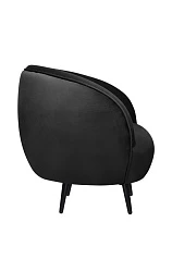 Мягкое кресло Small Benee Black V2 в интерьере