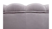 купить Низкое кресло ракушка Pearl Grey на черных ножках