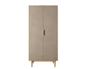 купить стильный Шкаф малый двухстворчатый "Line" R24/beige