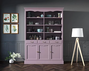 красивые Двухсекционный шкаф Leontina Lavanda для посуды арт ST9330/3L