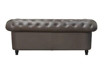 заказать Диван из коричневой кожи Chesterfield Brown Leather 2S