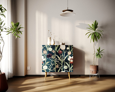 Комод "Berber" две дверки малый арт BB38/Print_54