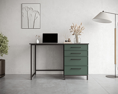 Стол рабочий "Nicole" c одной тумбой NR23G